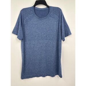 Lululemon Mens Metal Vent Tech Active Performance Workout Shirt Blue XL